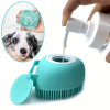 Wholesale 2-in-1 Silicone Pet Grooming Brush: Gentle Massage & Bath Comb with Shampoo Dispenser for Dogs & Cats - Enhances Coat