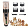 Wholesale Rechargeable Pet Hair Trimmer - Quiet, Cordless Clippers with Precision Blades for Dogs & Cats - Includes Multiple Com